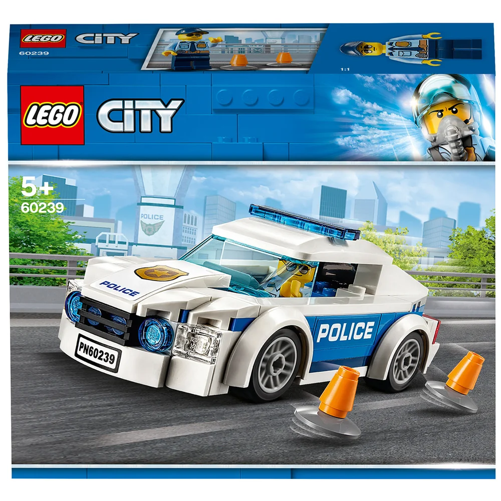 LEGO City : La voiture de patrouille de la police avec policier (60239) Image 1
