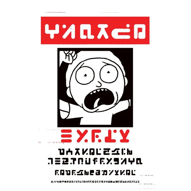 T-Shirt Homme Wanted Morty Rick et Morty - Blanc