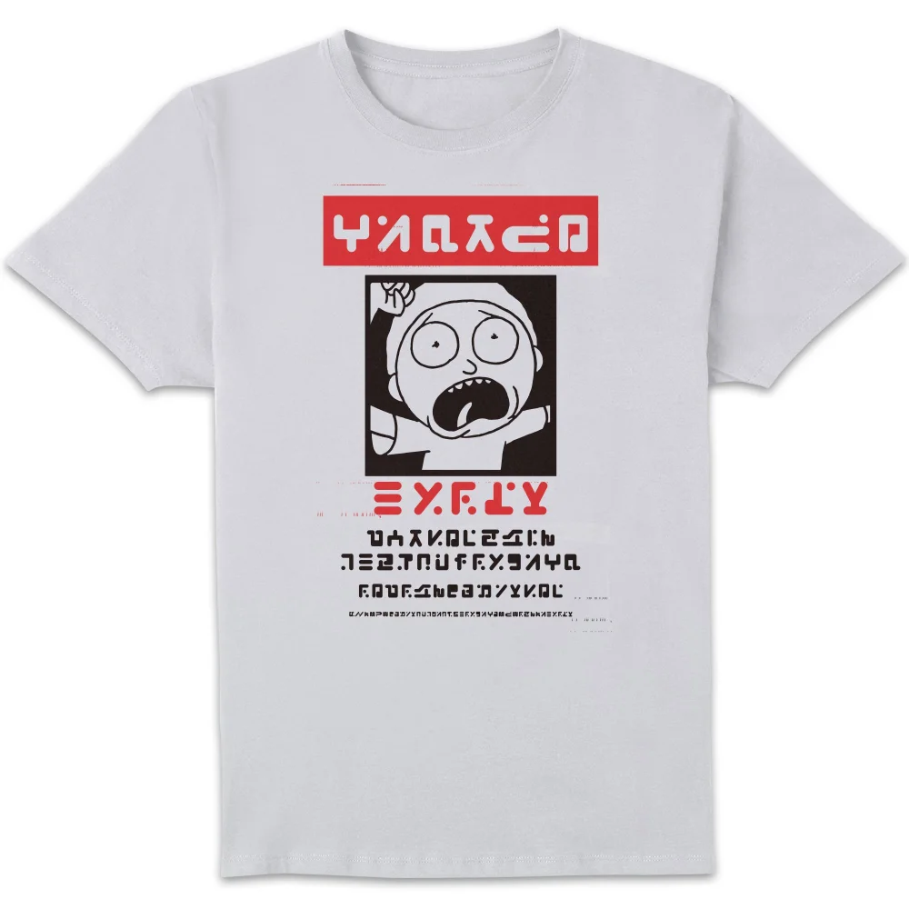 T-Shirt Homme Wanted Morty Rick et Morty - Blanc - S Image 1