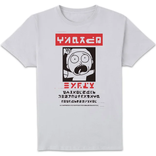T-Shirt Homme Wanted Morty Rick et Morty - Blanc