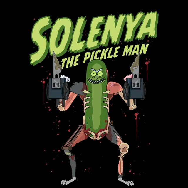 T-Shirt Homme Solenya Rick et Morty - Noir