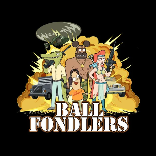 T-Shirt Homme Ball Fondlers Rick et Morty - Noir