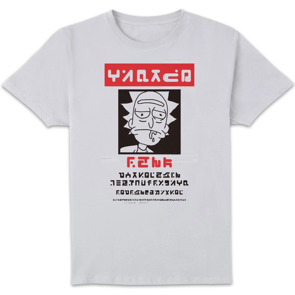 T-Shirt Homme Wanted Rick Rick et Morty - Blanc - S Image 1