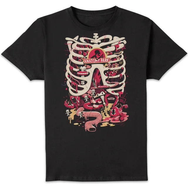 T-Shirt Homme Anatomy Park Rick et Morty - Noir