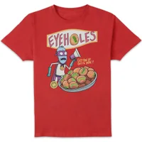 T-Shirt Homme Eyeholes Rick et Morty - Rouge