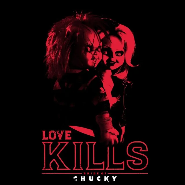 T-Shirt Homme Love Kills Chucky - Noir