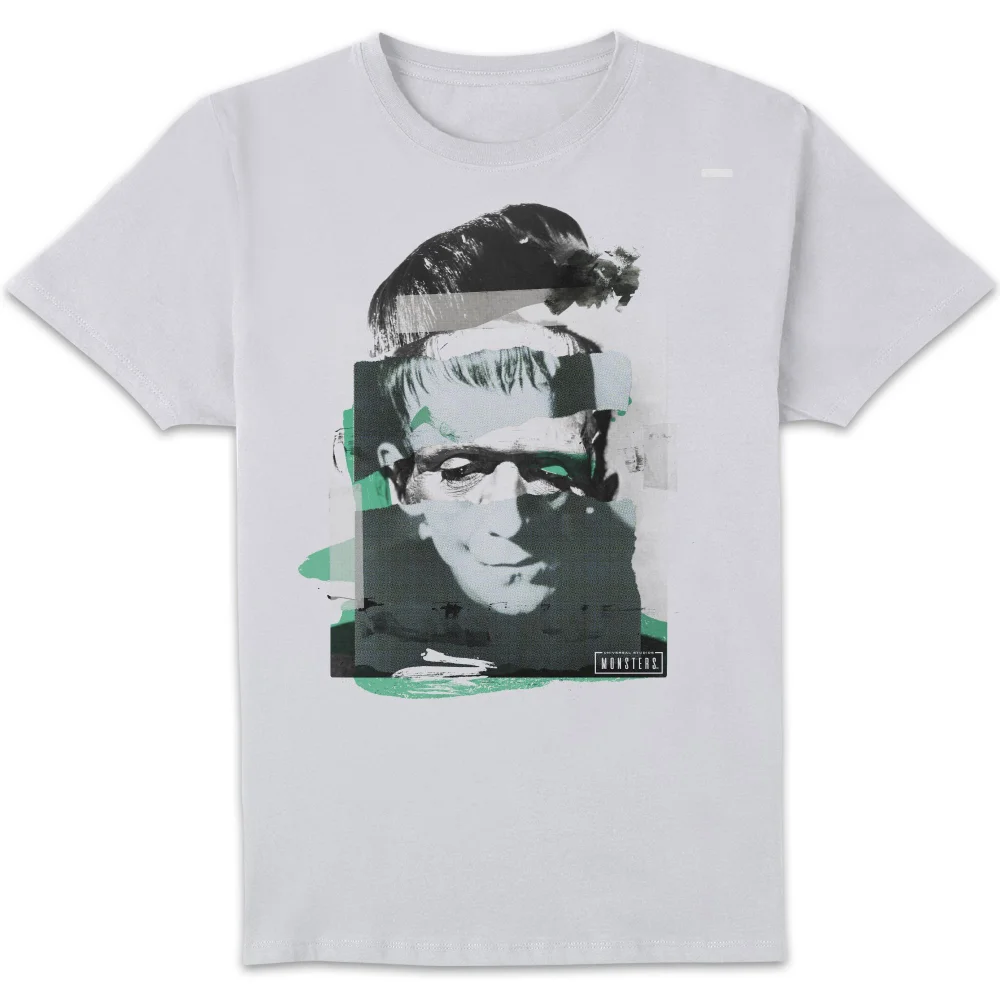 T-Shirt Homme Collage Frankenstein - Universal Monsters - Blanc - S Image 1