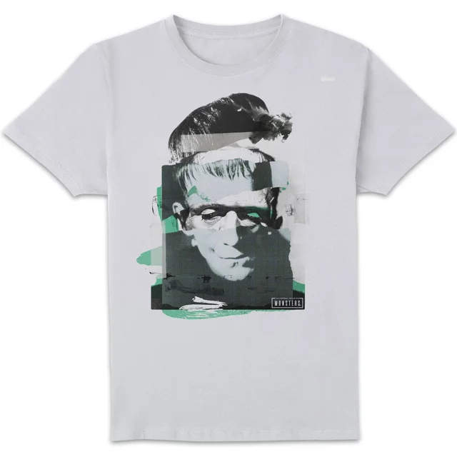 T-Shirt Homme Collage Frankenstein - Universal Monsters - Blanc