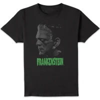 T-Shirt Homme Frankenstein (Tons Gris) - Universal Monsters - Noir
