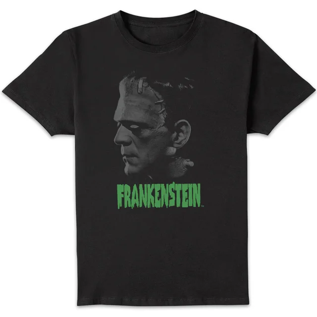 T-Shirt Homme Frankenstein (Tons Gris) - Universal Monsters - Noir