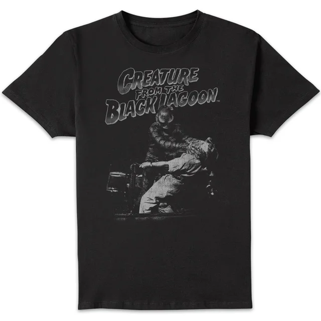 T-Shirt Homme L'Étrange Créature du lac noir (Noir et Blanc) - Universal Monsters - Noir