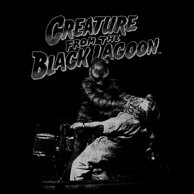 T-Shirt Homme L'Étrange Créature du lac noir (Noir et Blanc) - Universal Monsters - Noir