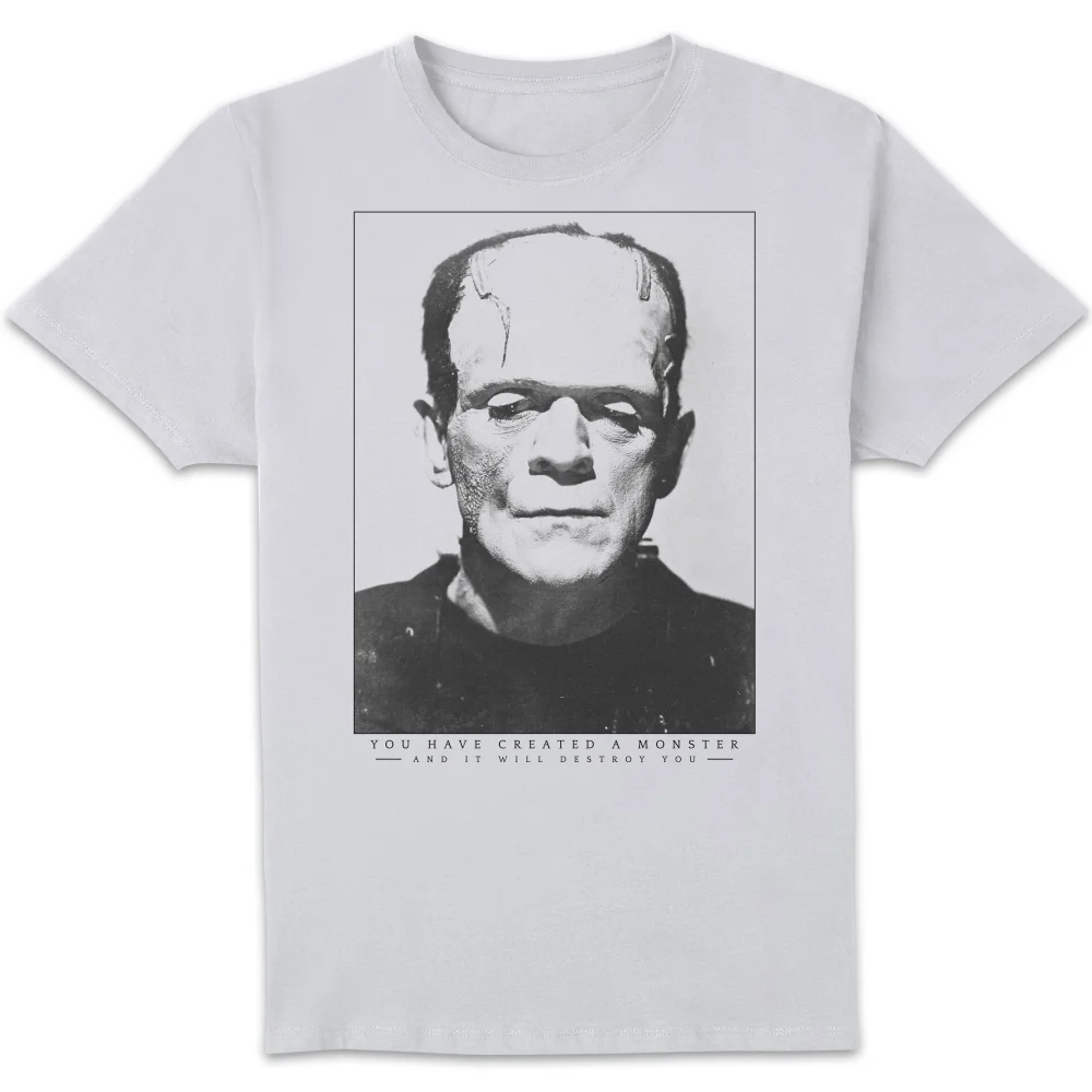 T-Shirt Homme Frankenstein Portrait - Universal Monsters - Blanc - S Image 1