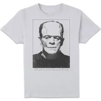 T-Shirt Homme Frankenstein Portrait - Universal Monsters - Blanc - undefined undefined