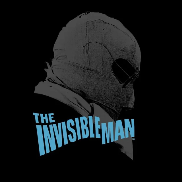 T-Shirt Homme L'Homme Invisible (Tons Gris) - Universal Monsters - Noir