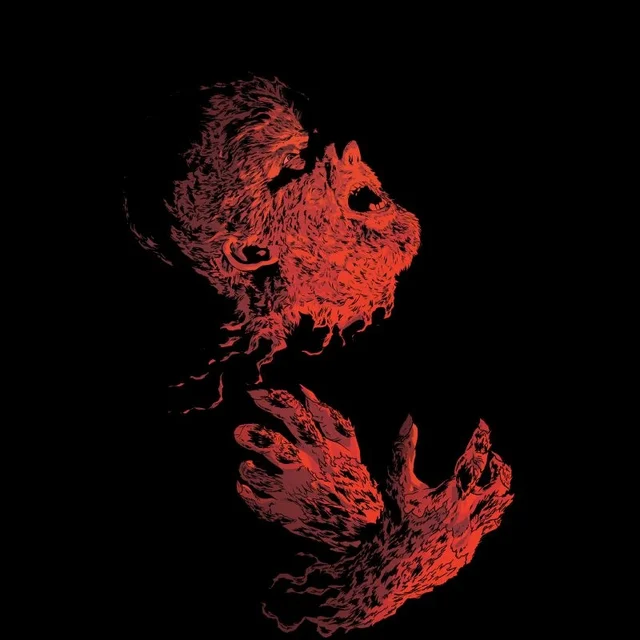 T-Shirt Homme The Wolfman - Universal Monsters - Noir