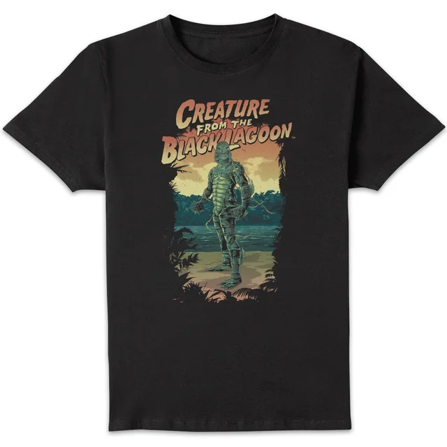 T-Shirt Homme L'Étrange Créature du lac noir - Universal Monsters - Noir