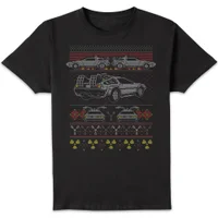 T-Shirt de Noël Homme Back In Time For Retour Vers le Futur - Noir