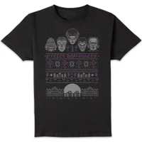 T-Shirt de Noël Homme Universal Monsters I Prefer Halloween - Noir