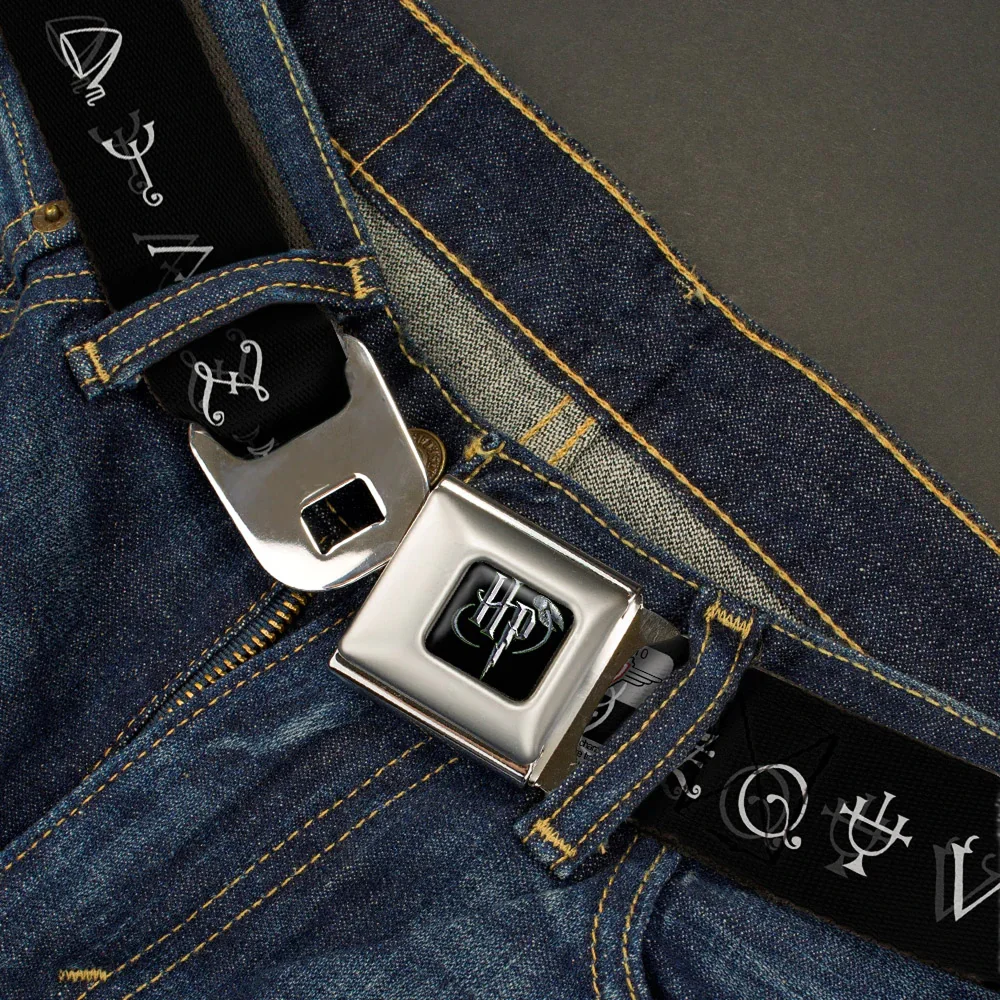 Buckle-Down Harry Potter Logo Seatbelt Belt - Full Colour Image 1