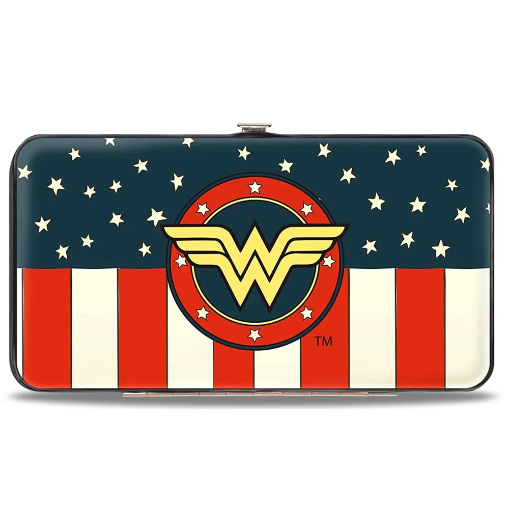 Buckle-Down DC Comics Wonder Woman Americana Hinged Wallet Image 1