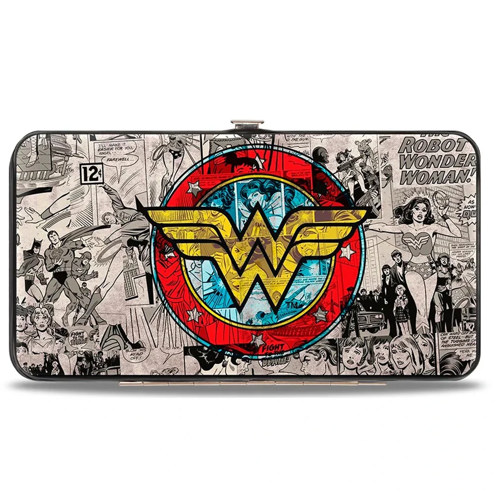 Buckle-Down DC Comics Wonder Woman Logo Hinged Wallet Image 1