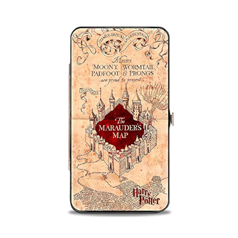 Buckle-Down Harry Potter Hogwarts School The Maraunder's Map Hinged Wallet Image 1