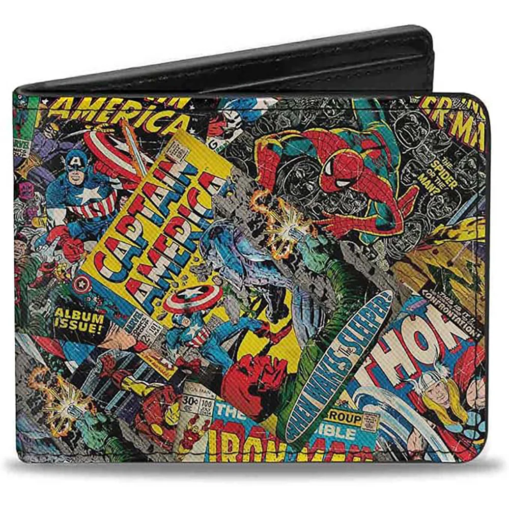 Buckle-Down Marvel Retro Comic Books Bi-Fold Wallet Image 1