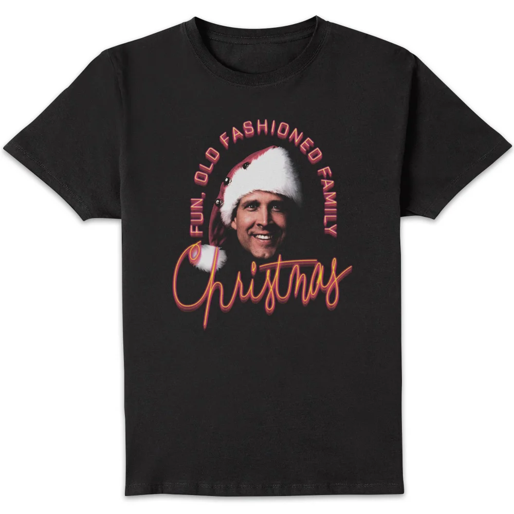National Lampoon Fun Old Fashioned Family Christmas Men's Christmas T-Shirt - Black - S Image 1
