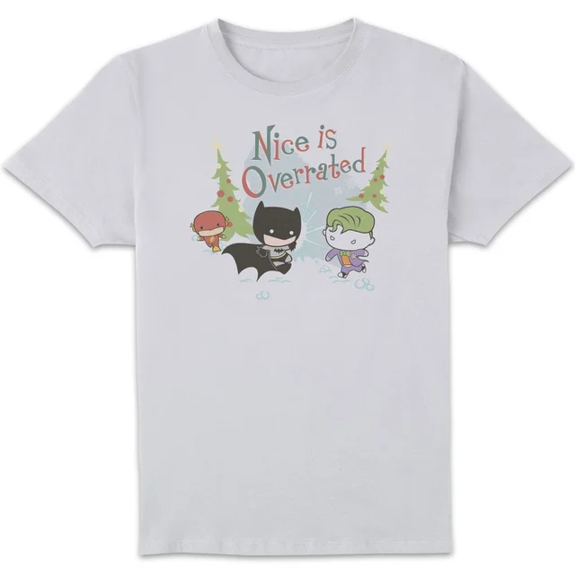 DC Nice Is Overrated Men's Christmas T-Shirt - White