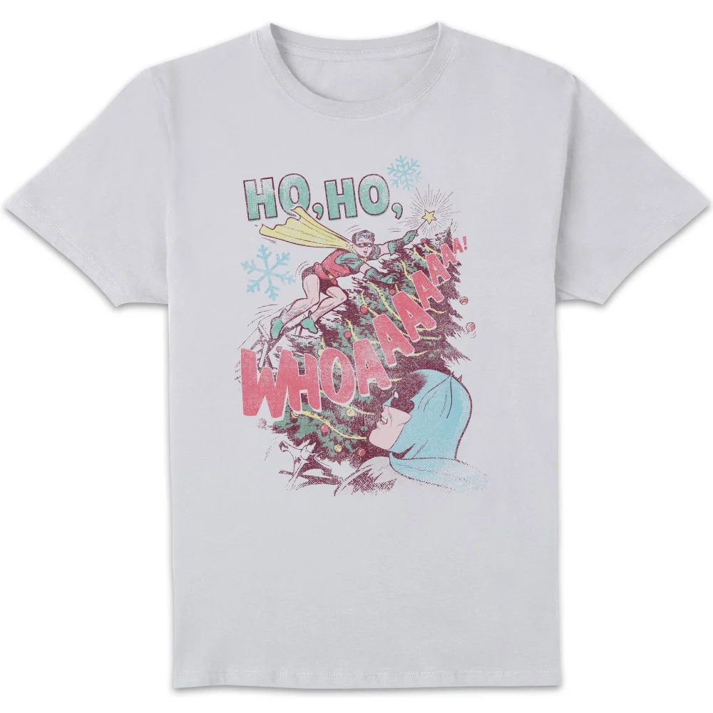 DC Ho Ho Whoaaaaaaa Men's Christmas T-Shirt - White - S Image 1