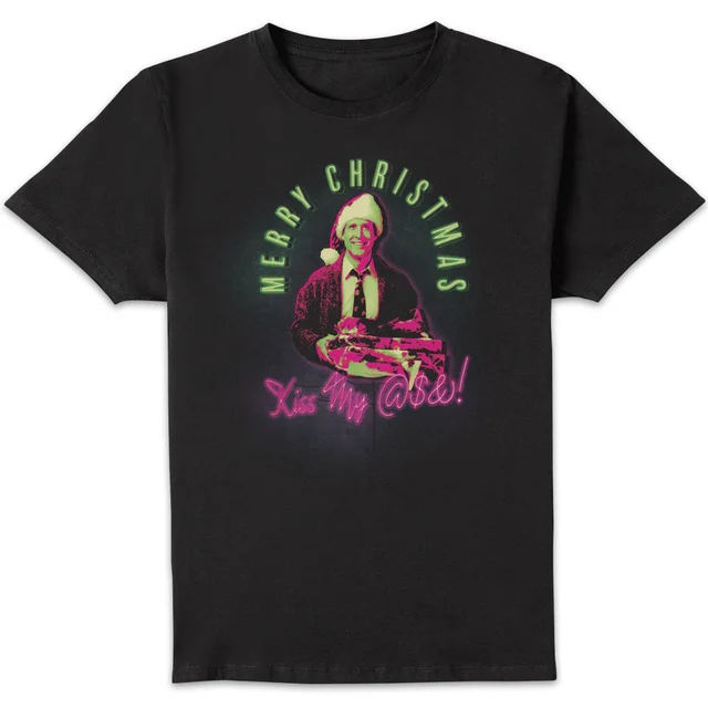 National Lampoon Merry Christmas Clark Griswold Men's Christmas T-Shirt - Black