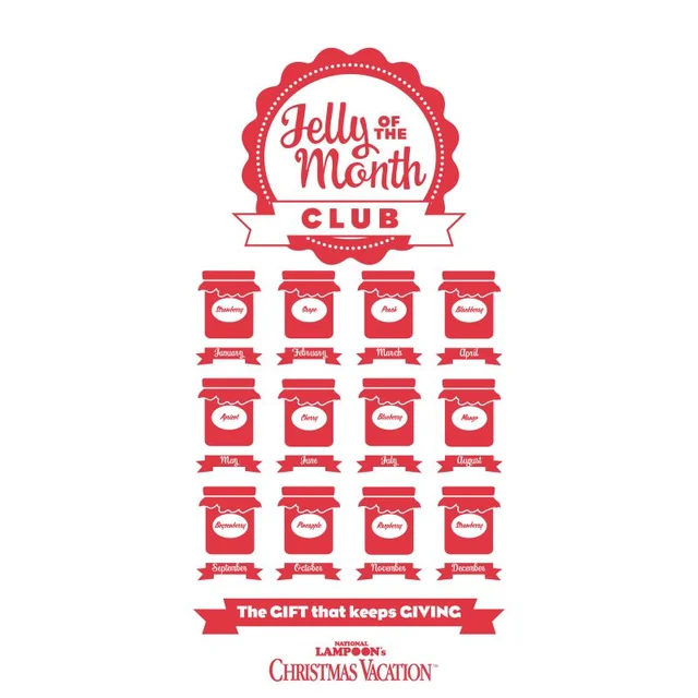 National Lampoon Jelly Of The Month Club Men's Christmas T-Shirt - White