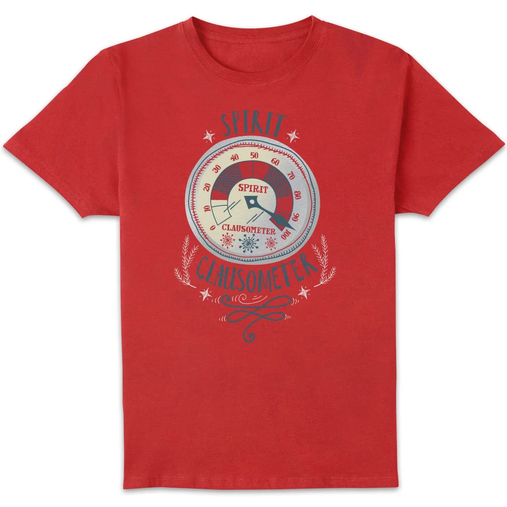 Elf Clausometer Men's Christmas T-Shirt - Red - S Image 1