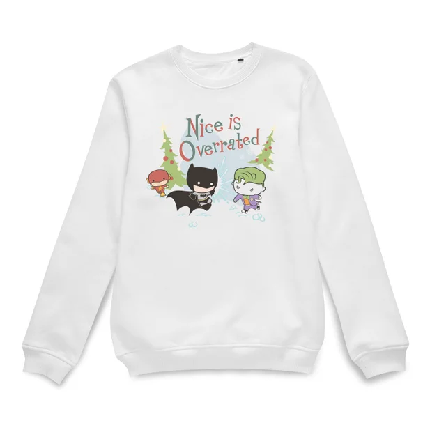 DC Nice Is Overrated Pull de Noël - Blanc