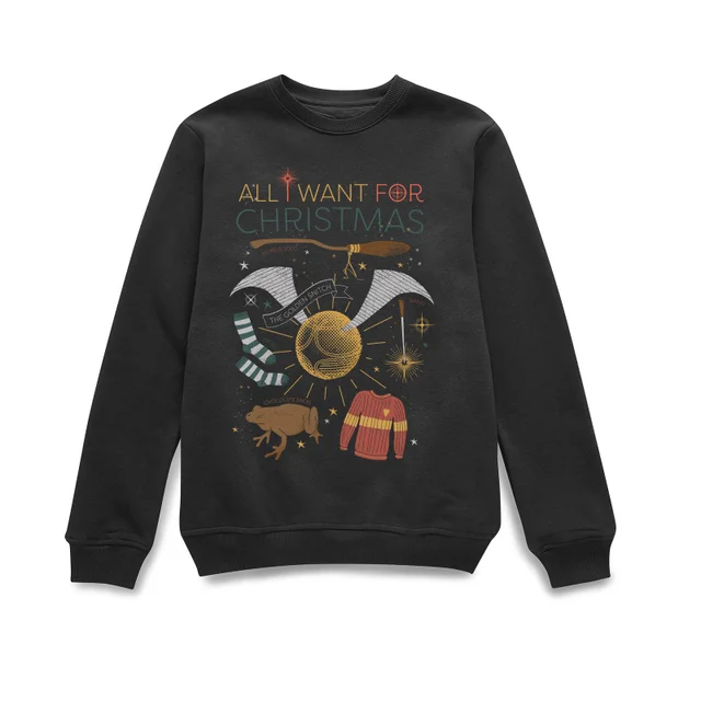 Harry Potter All I Want Pull de Noël - Noir