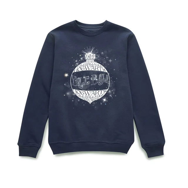 Harry Potter Yule Ball Baubel Pull de Noël - Bleu Marine