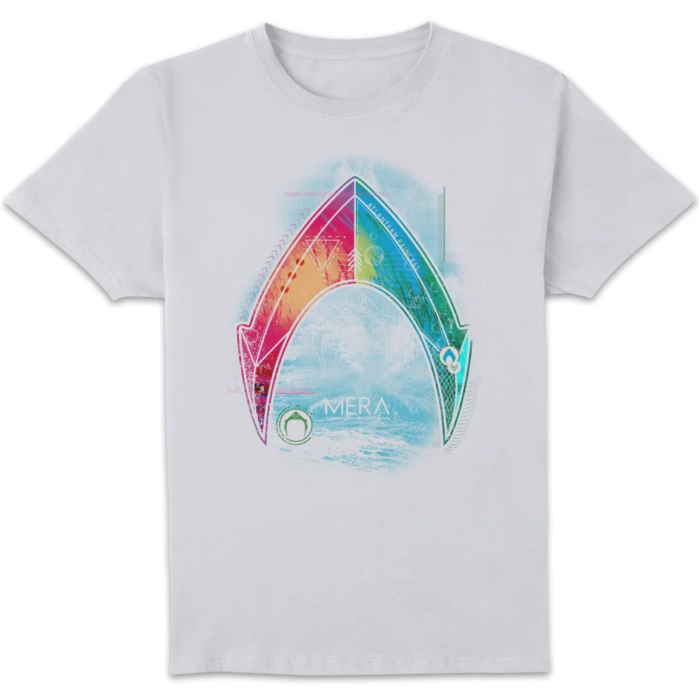 Aquaman Mera Beach Symbol Men's T-Shirt - White - S Image 1