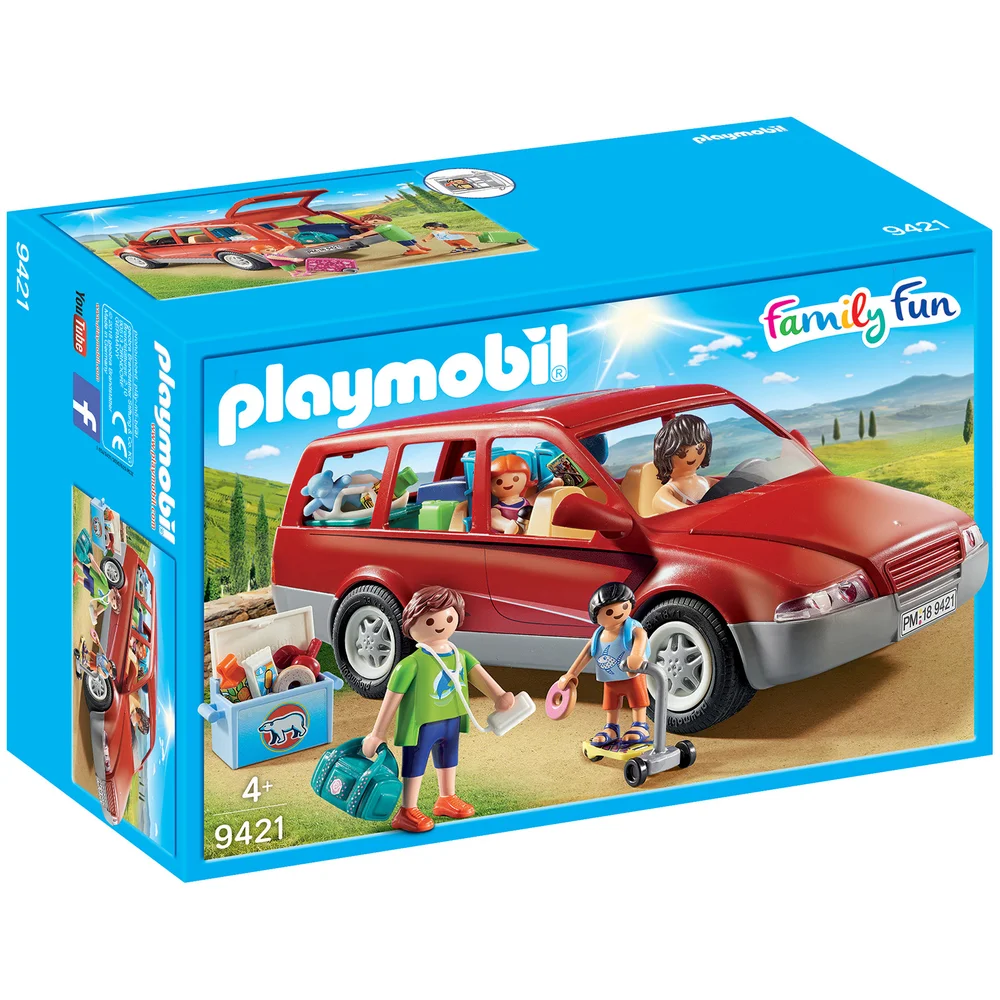 Playmobil Family Fun Family Car with Trailer Hitch (9421) Image 1