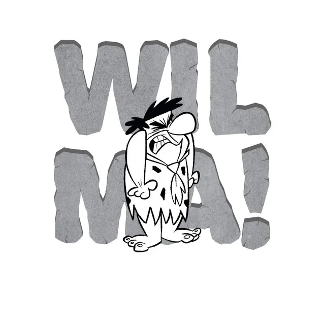 The Flintstones WILMA! Men's T-Shirt - White