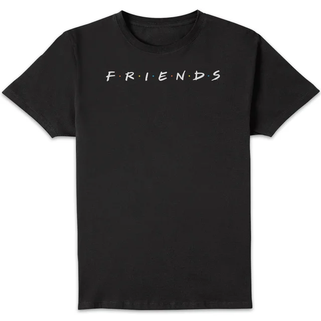 Friends Logo Contrast Men's T-Shirt - Black