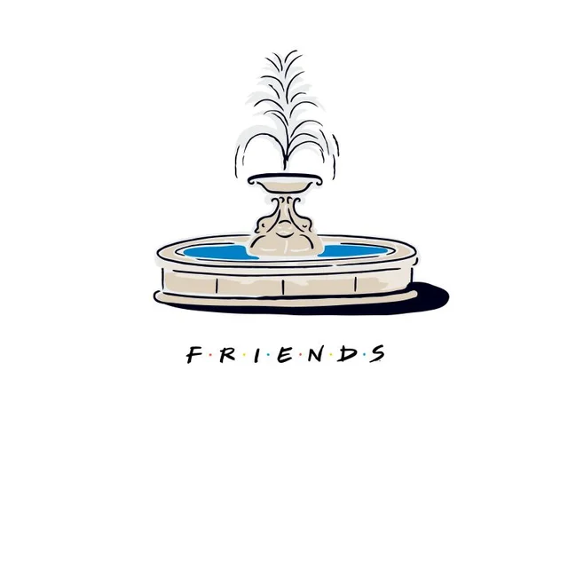 Friends Fountain Men's T-Shirt - White