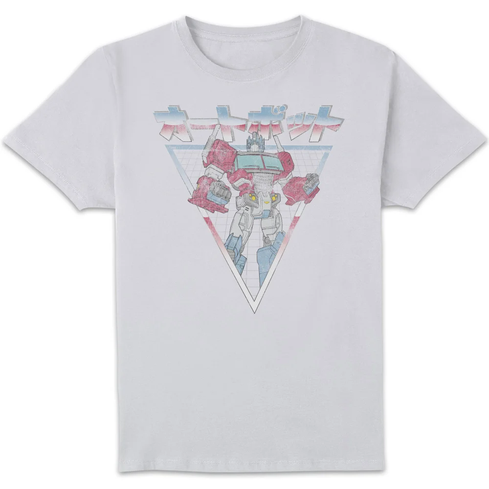 Transformers Optimus Prime Rétro Japonais T-Shirt - Blanc - S Image 1