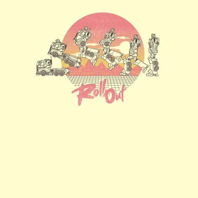 Transformers Roll Out T-Shirt - Blanc Vintage Wash