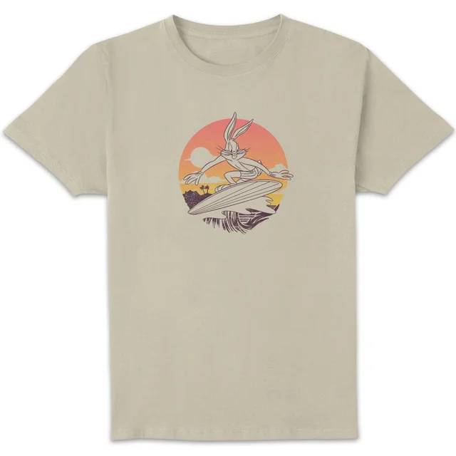Looney Tunes Kaboom ! Bugs Bunny Surf T-shirt - Beige