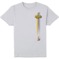 Looney Tunes Kaboom ! Bip Bip et Coyote Ligne Rétro - Blanc