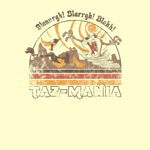 Looney Tunes Kaboom ! Tazmania T-shirt effet rétro - Beige