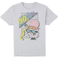 Cartoon Network Spin Off T-Shirt Dexter's Laboratory 90's Kid - Blanc