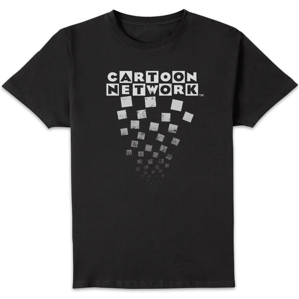 Cartoon Network Logo Fade Men's T-Shirt - Black - S Image 1