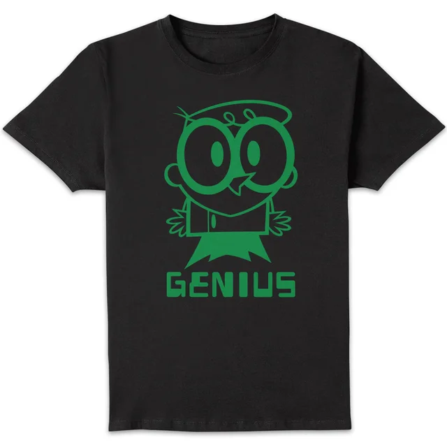 Dexters Lab Green Genius Men's T-Shirt - Black